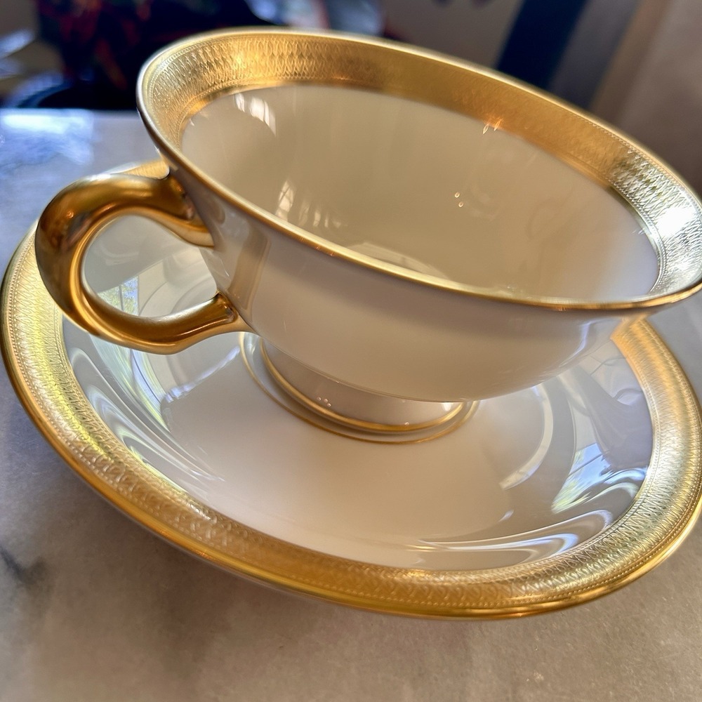 Lenox Lowell P-67 Gold Mark Teacup and Saucer